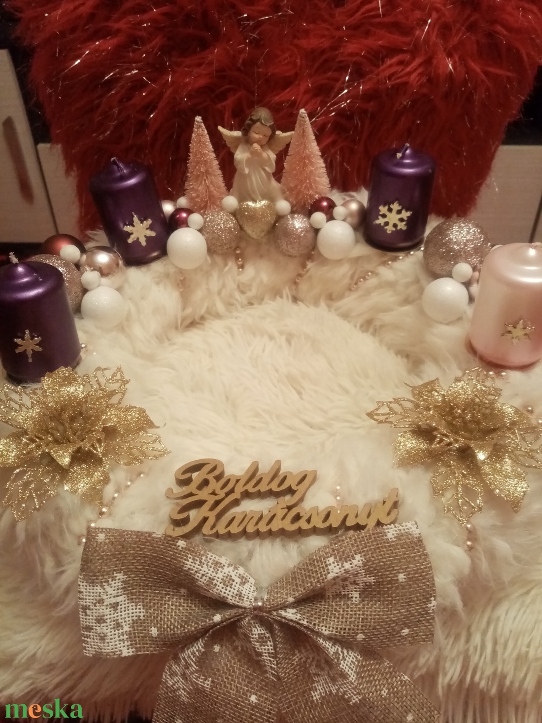 Angyalkás adventi koszorú - karácsony - adventi díszek - adventi koszorú - Meska.hu Angyalkás adventi koszorú - karácsony - adventi díszek - adventi koszorú - Meska.hu