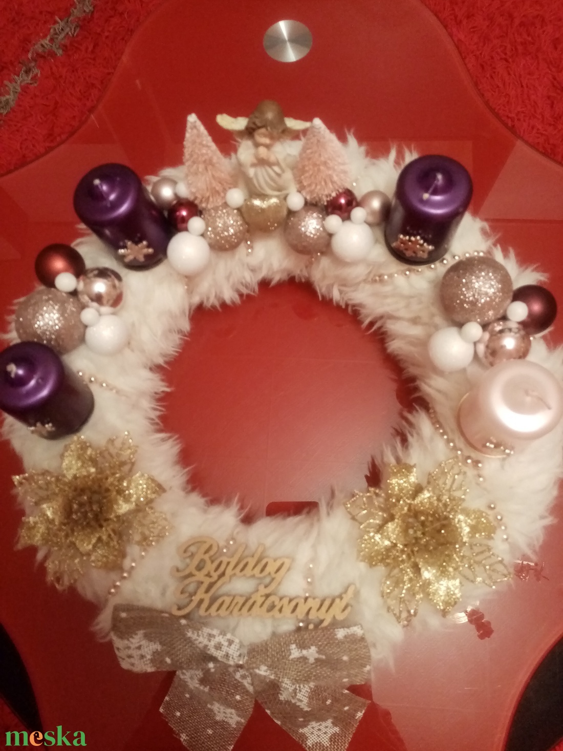 Angyalkás adventi koszorú - karácsony - adventi díszek - adventi koszorú - Meska.hu Angyalkás adventi koszorú - karácsony - adventi díszek - adventi koszorú - Meska.hu