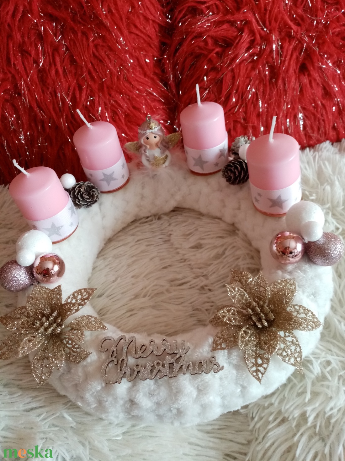 Adventi koszorú  - karácsony - adventi díszek - adventi asztaldísz - Meska.hu