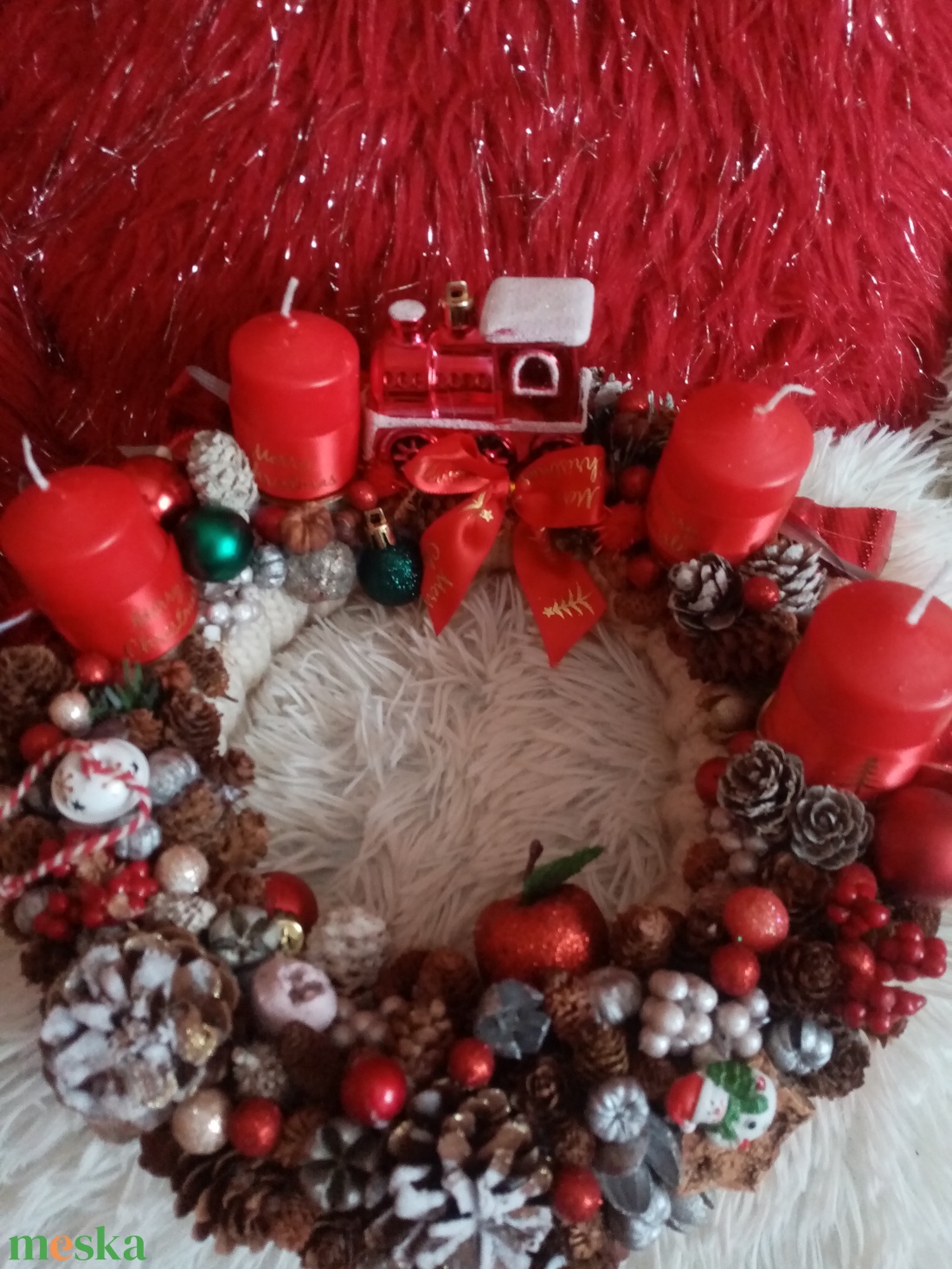 Adventi koszorú - karácsony - karácsonyi lakásdekoráció - ünnepi asztaldekoráció - Meska.hu Adventi koszorú - karácsony - karácsonyi lakásdekoráció - ünnepi asztaldekoráció - Meska.hu