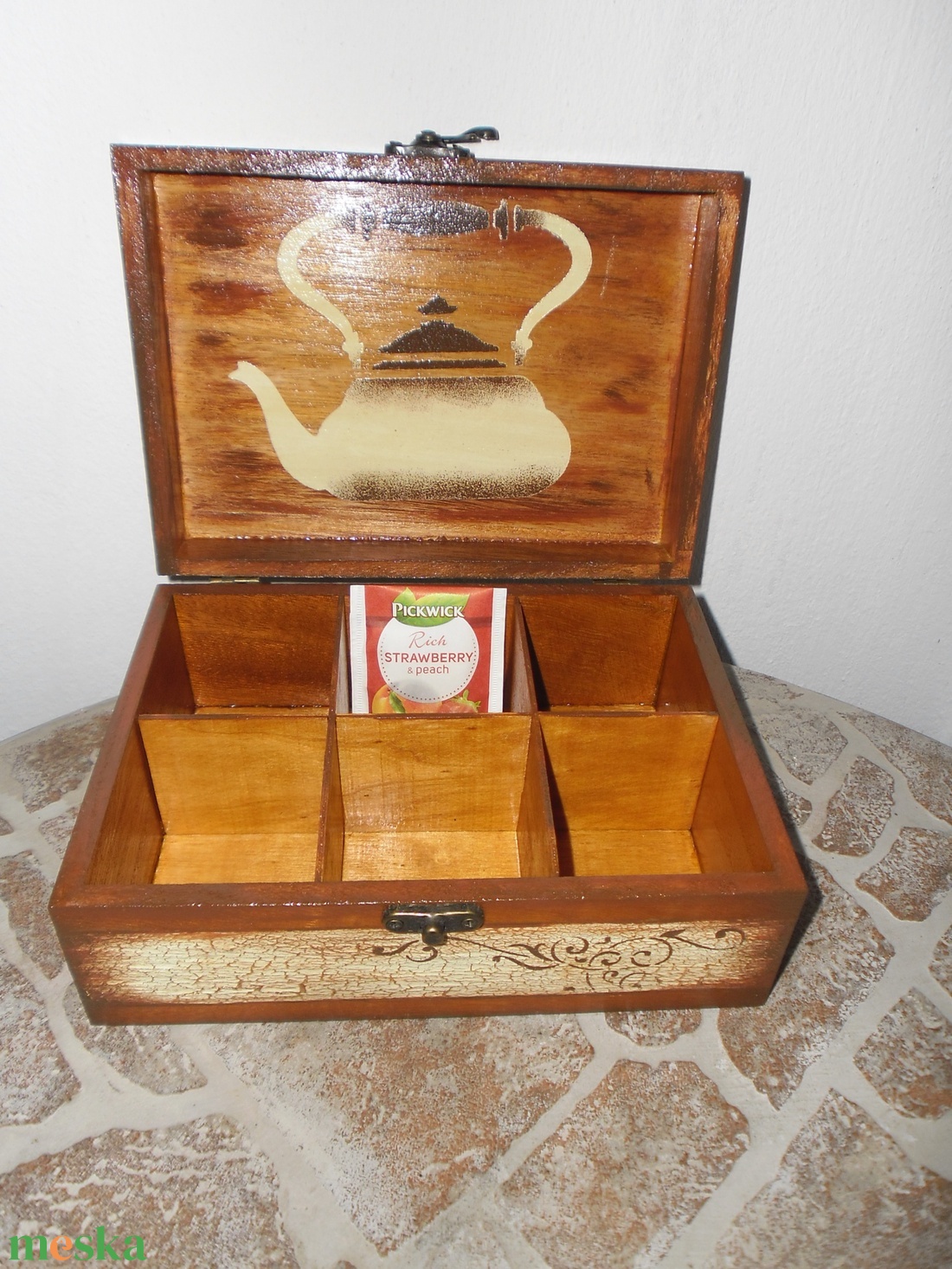 Teásdoboz,tea tartó doboz 6 rekeszes . - otthon & életmód - konyhafelszerelés, tálalás - konyhai tárolás - tea & kávé tárolás - Meska.hu Teásdoboz,tea tartó doboz 6 rekeszes . - otthon & életmód - konyhafelszerelés, tálalás - konyhai tárolás - tea & kávé tárolás - Meska.hu