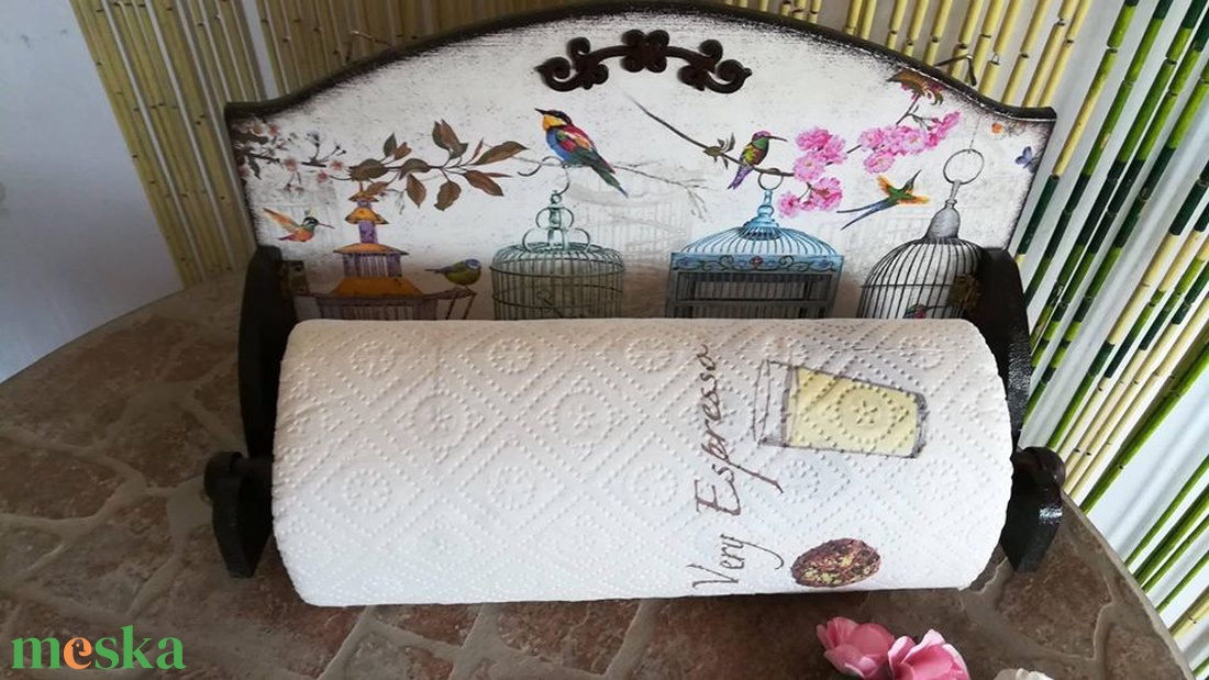 Madárházas fali papírtörlő tartó - otthon & életmód - konyhafelszerelés, tálalás - konyhai textil - konyharuha & törlőkendő - Meska.hu Madárházas fali papírtörlő tartó - otthon & életmód - konyhafelszerelés, tálalás - konyhai textil - konyharuha & törlőkendő - Meska.hu