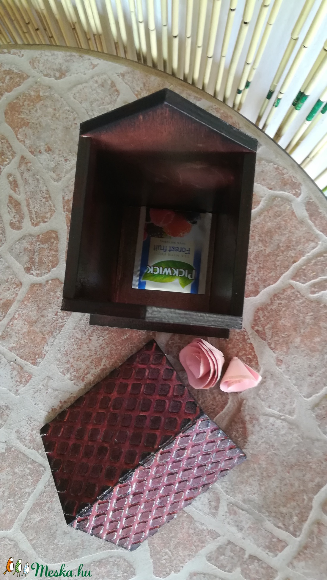 teaház,tea tartó,teafilter tartó - otthon & életmód - konyhafelszerelés, tálalás - konyhai tárolás - tea & kávé tárolás - Meska.hu