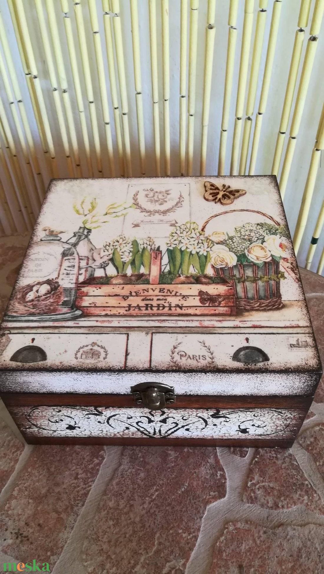 Ékszerdoboz ,Teásdoboz, doboz,teatartó  ,tároló - ékszer - ékszertartó - ékszerdoboz - Meska.hu