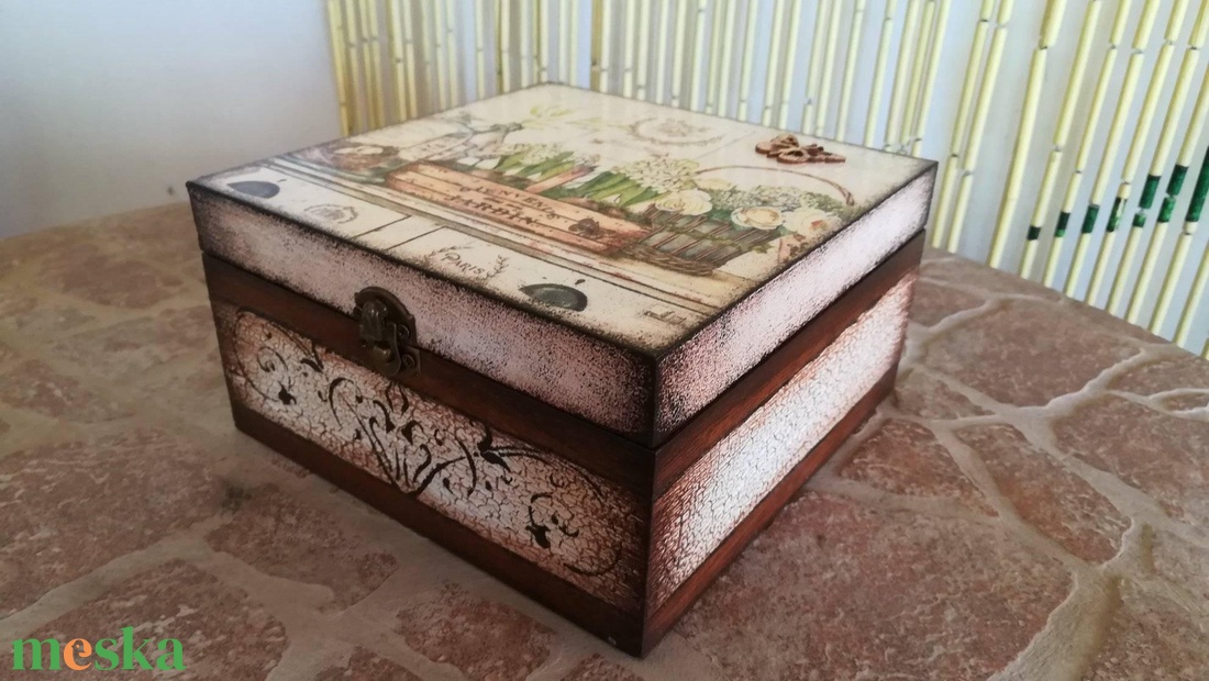 Ékszerdoboz ,Teásdoboz, doboz,teatartó  ,tároló - ékszer - ékszertartó - ékszerdoboz - Meska.hu