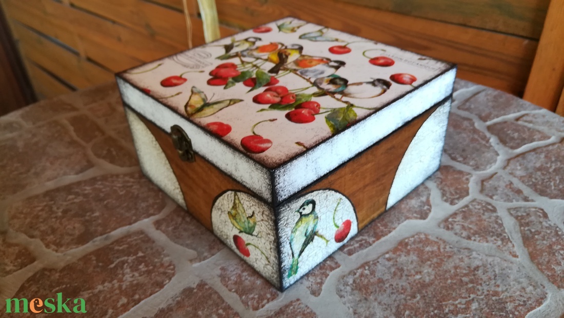 Ékszerdoboz ,Teásdoboz, doboz,teatartó  ,tároló - ékszer - ékszertartó - ékszerdoboz - Meska.hu
