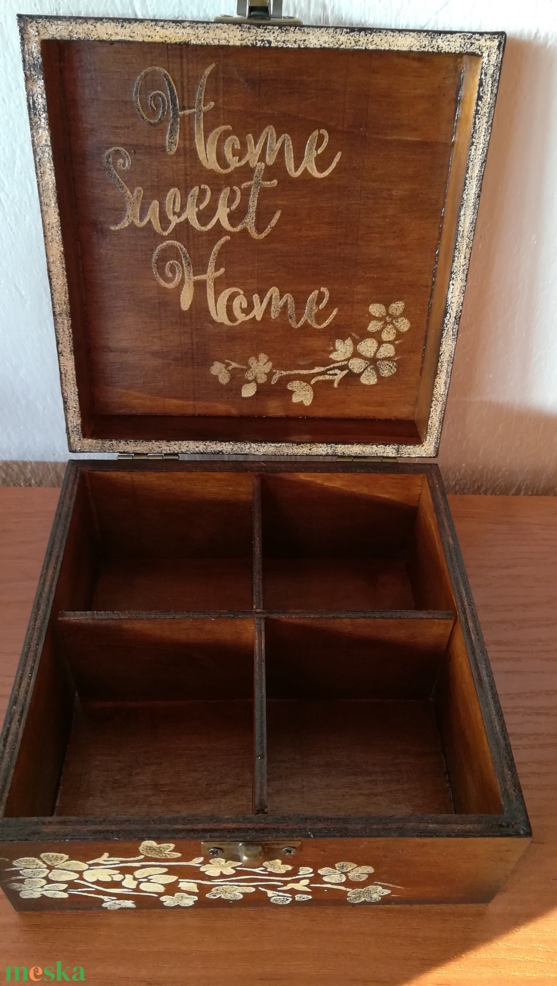 Ékszerdoboz,Teásdoboz, 4 rekeszes - otthon & lakás - konyhafelszerelés, tálalás - konyhai tárolás - tea & kávé tárolás - Meska.hu Ékszerdoboz,Teásdoboz, 4 rekeszes - otthon & lakás - konyhafelszerelés, tálalás - konyhai tárolás - tea & kávé tárolás - Meska.hu