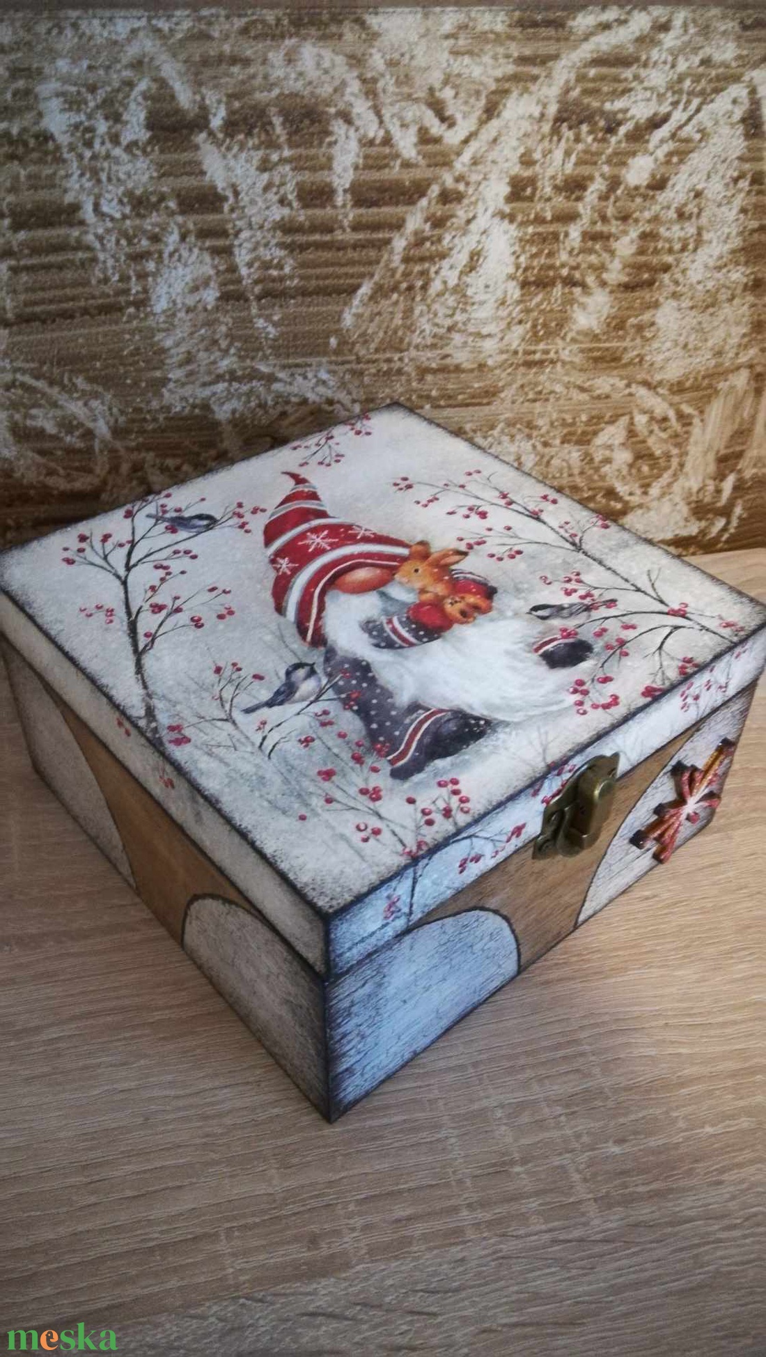 Ékszerdoboz ,Teásdoboz, doboz,teatartó  ,tároló - ékszer - ékszertartó - ékszerdoboz - Meska.hu