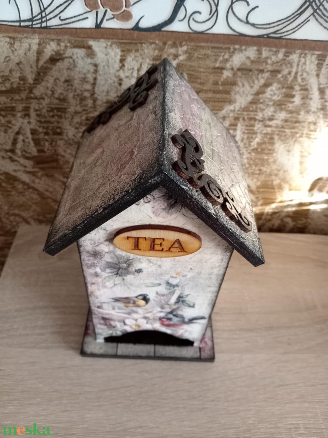 teaház, tea tartó - otthon & életmód - konyhafelszerelés, tálalás - konyhai tárolás - tea & kávé tárolás - Meska.hu