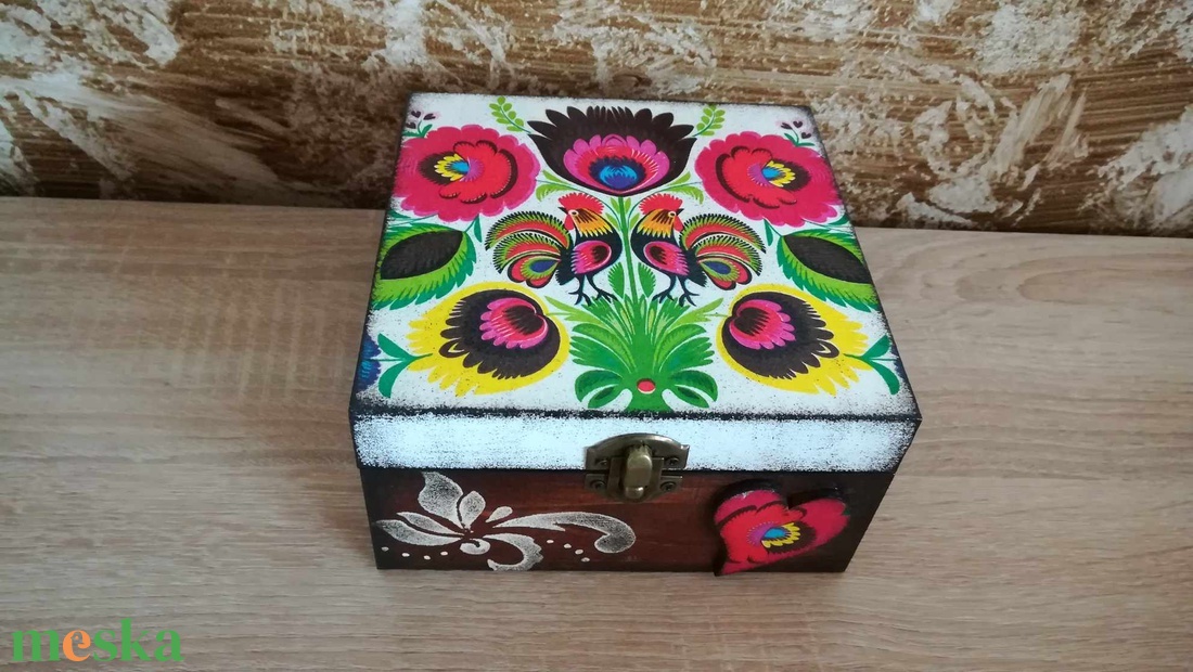 Ékszerdoboz ,Teásdoboz, doboz,teatartó  ,tároló - ékszer - ékszertartó - ékszerdoboz - Meska.hu