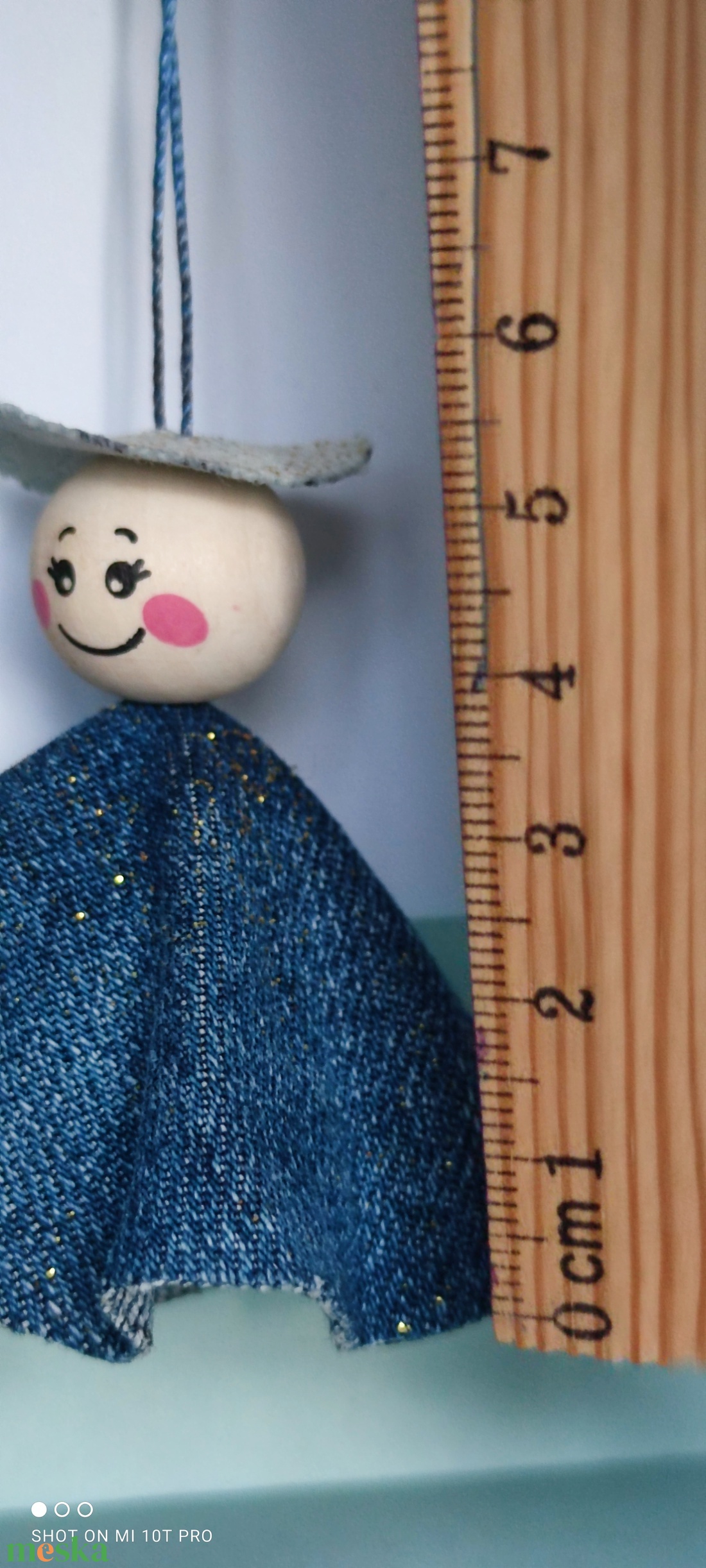 Karácsonyi farmer angyalka   - karácsony - adventi díszek - adventi gyertyadíszek és koszorúdíszek - Meska.hu