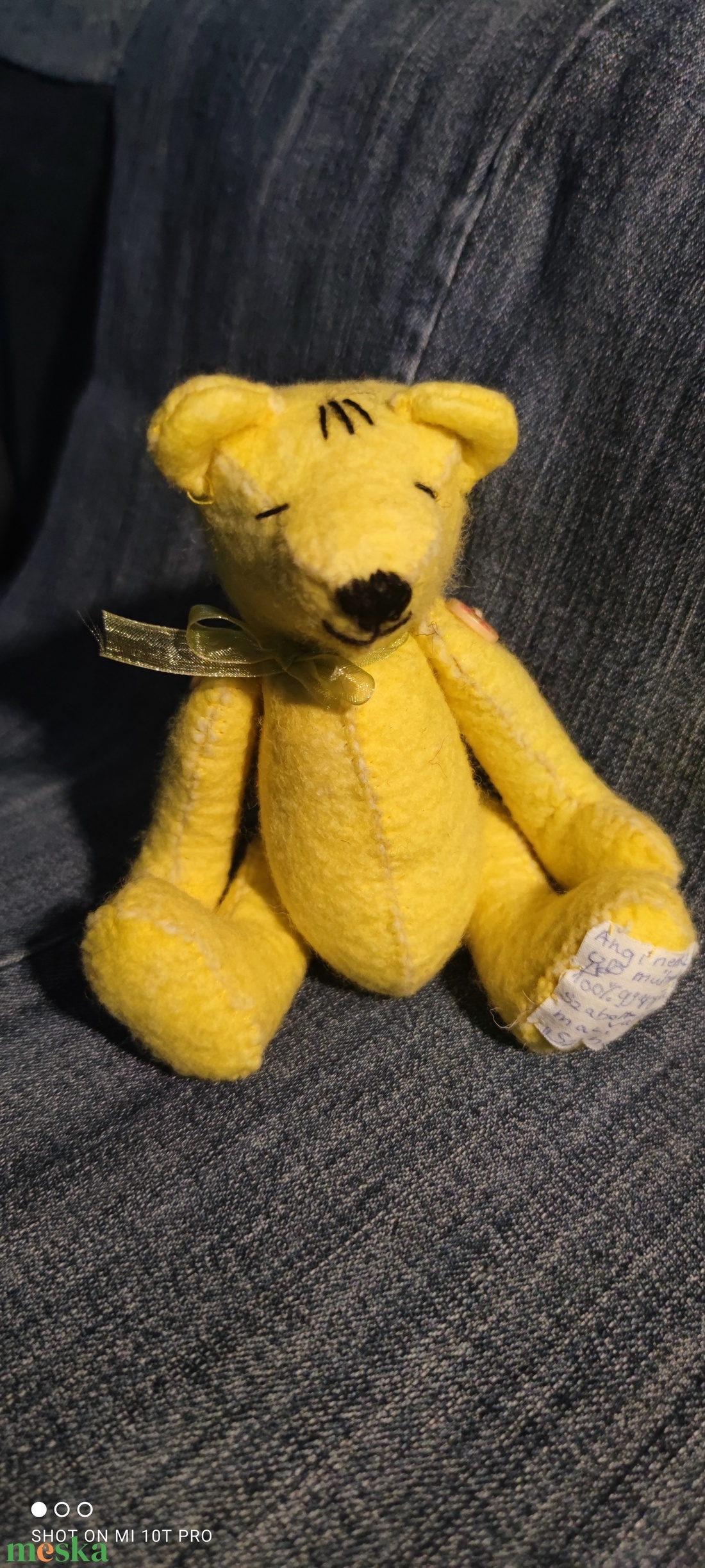 Szundi Szabott - varrt gyapjú mackó gyűjtőknek  - játék & sport - plüssállat & játékfigura - egér - Meska.hu