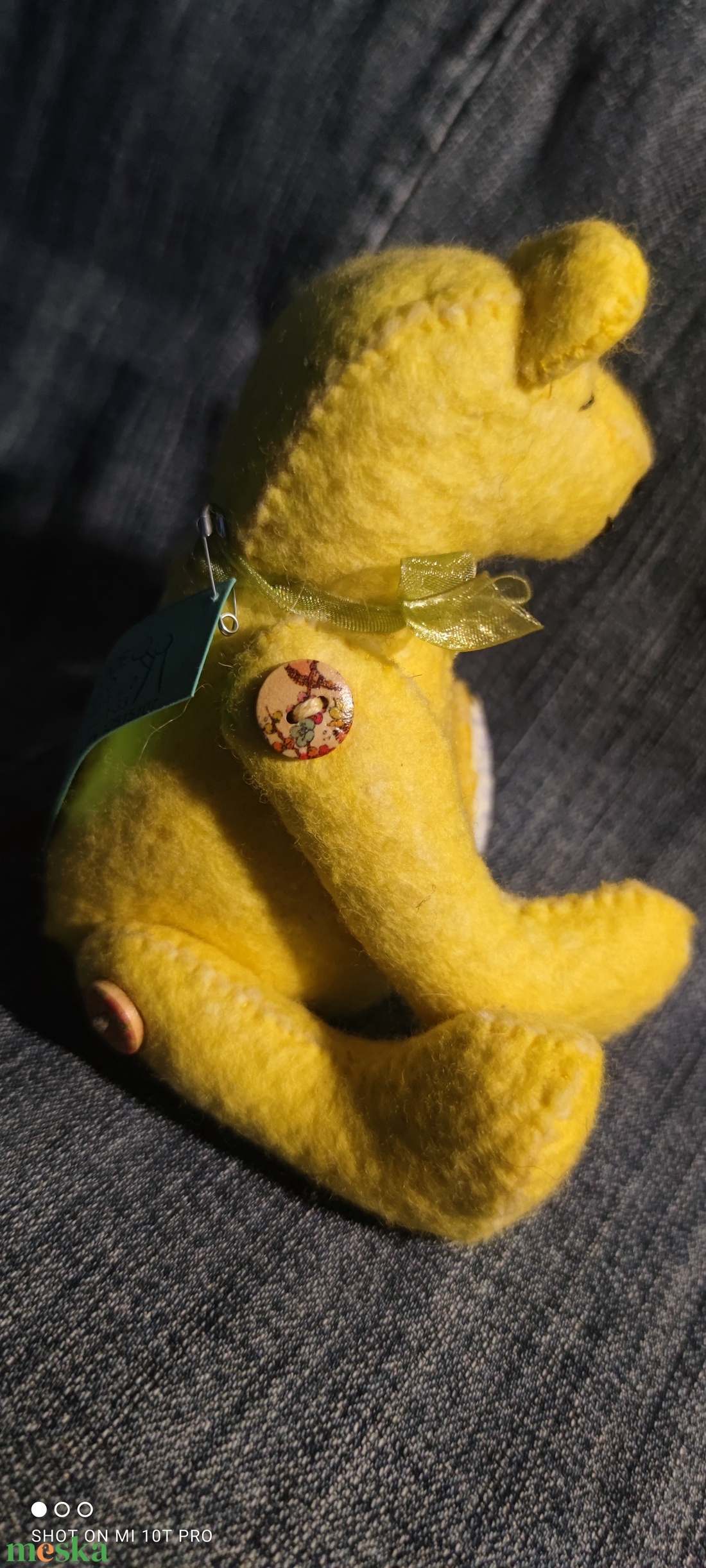 Szundi Szabott - varrt gyapjú mackó gyűjtőknek  - játék & sport - plüssállat & játékfigura - egér - Meska.hu