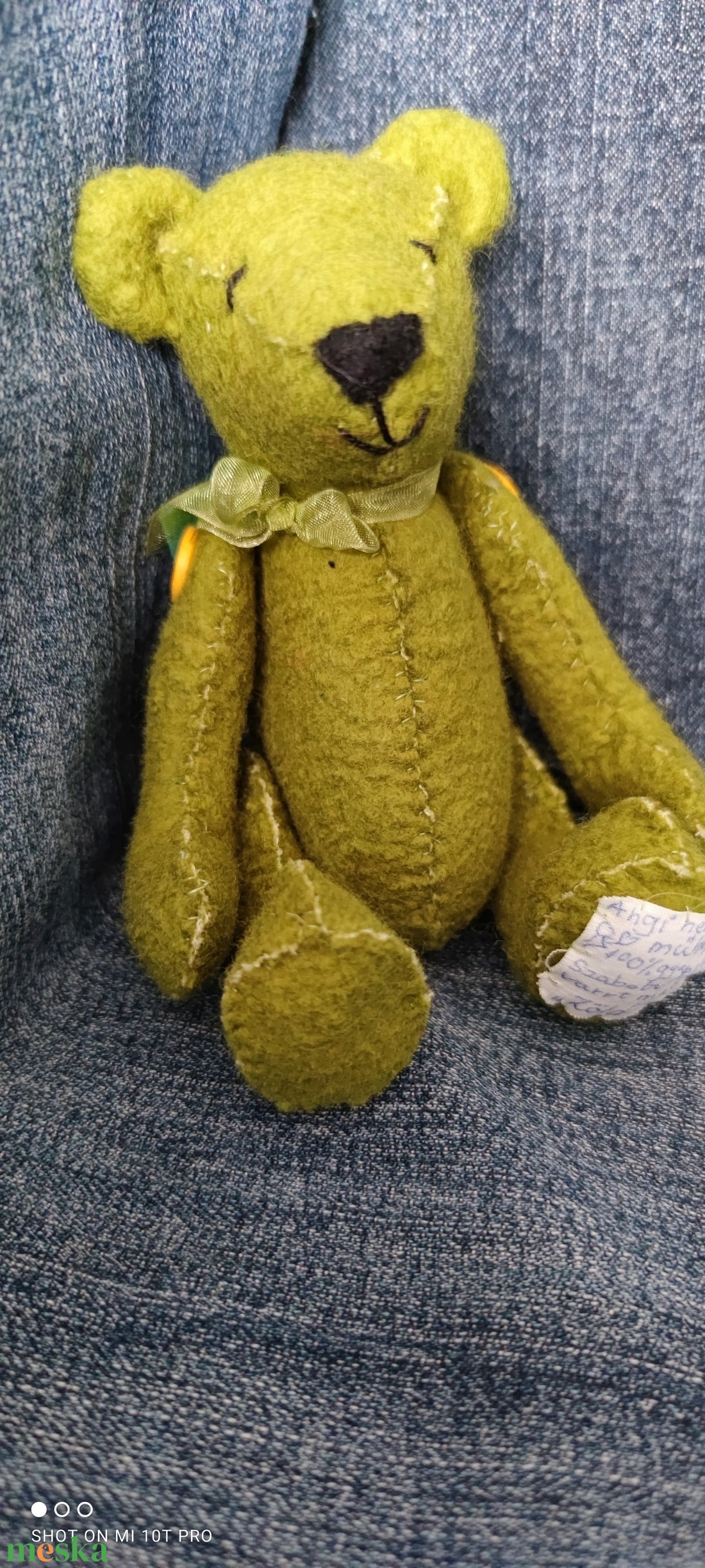 Zöli Szabott - varrt gyapjú mackó gyűjtőknek  - játék & sport - plüssállat & játékfigura - egér - Meska.hu