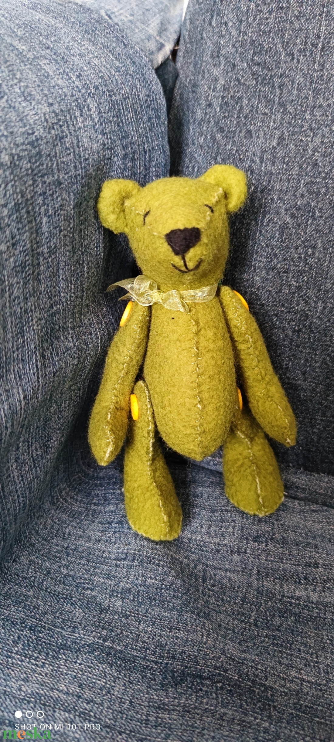 Zöli Szabott - varrt gyapjú mackó gyűjtőknek  - játék & sport - plüssállat & játékfigura - egér - Meska.hu