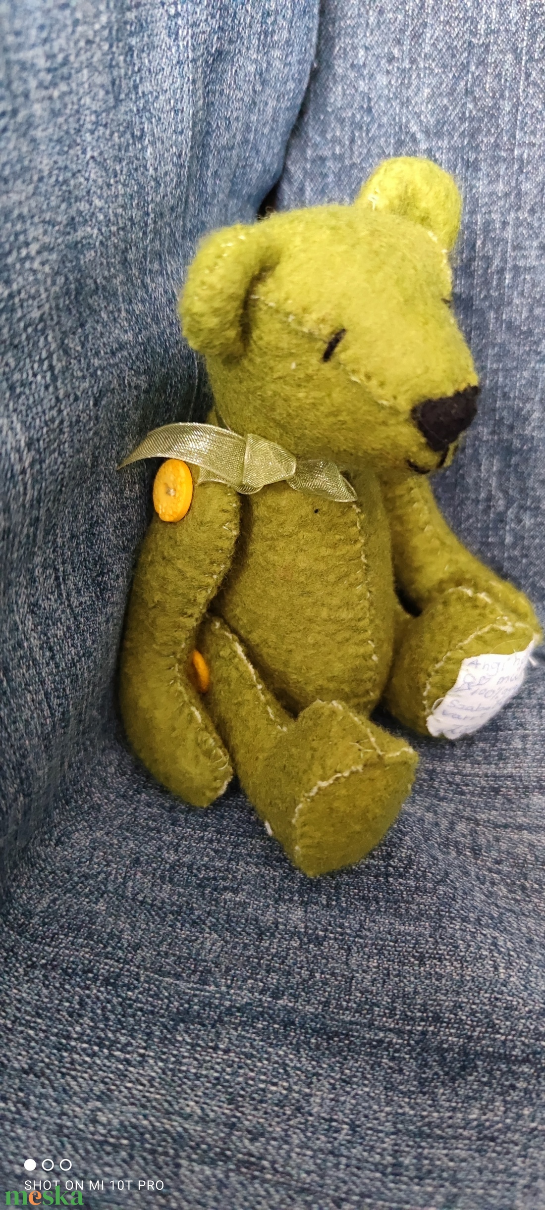 Zöli Szabott - varrt gyapjú mackó gyűjtőknek  - játék & sport - plüssállat & játékfigura - egér - Meska.hu