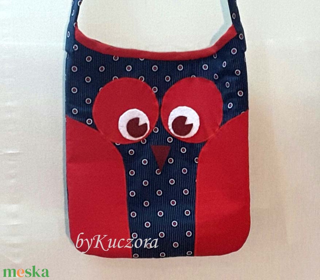 Bagoly, baglyos táska - piros kék - táska & tok - kézitáska & válltáska - válltáska - Meska.hu Bagoly, baglyos táska - piros kék - táska & tok - kézitáska & válltáska - válltáska - Meska.hu