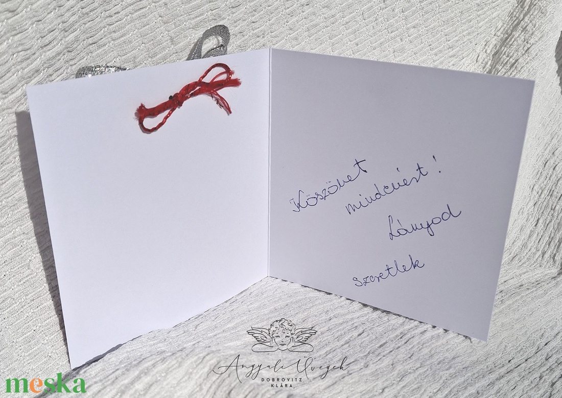 Szív - üvegbezárt szeretet - otthon & életmód - papír, írószer - ajándékozás kellékei - képeslap, üdvözlőlap - Meska.hu