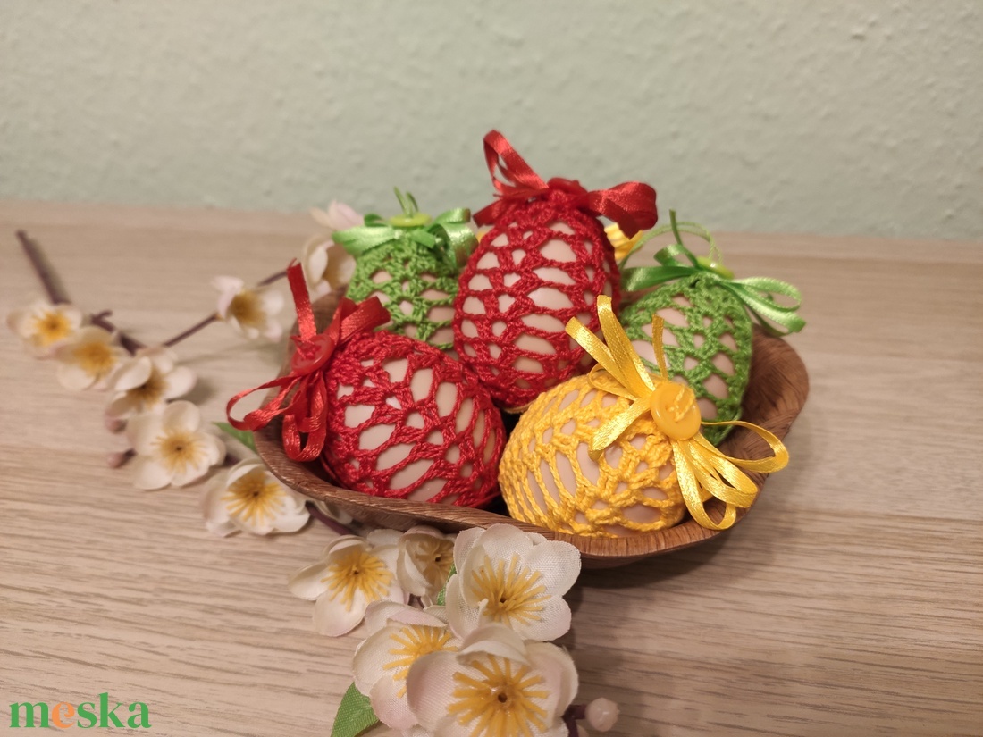 Színes horgolt tojás -  - Meska.hu