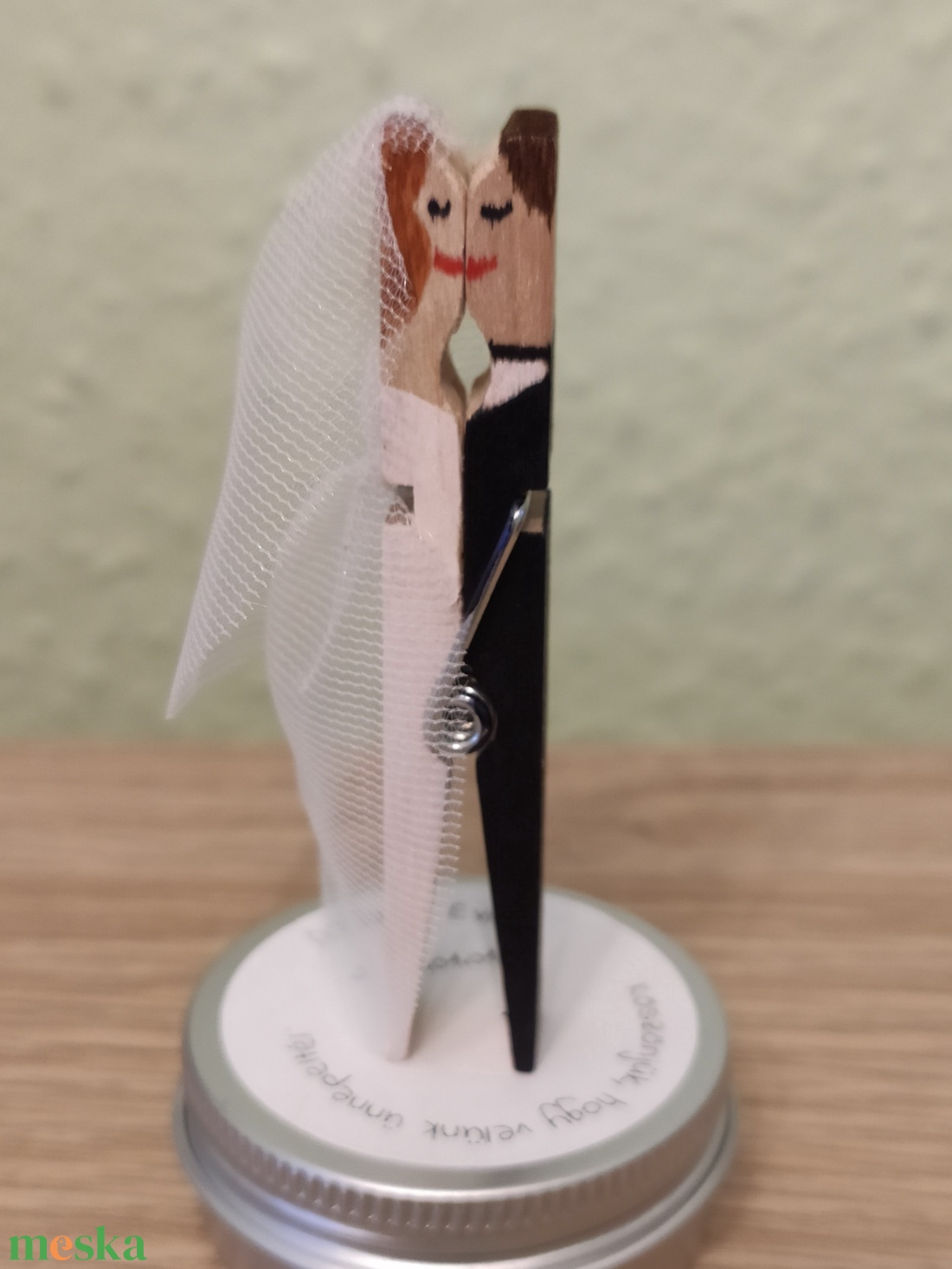 Csipesz menyasszony-vőlegény 3 in 1 - esküvő - emlék & ajándék - köszönőajándék - Meska.hu