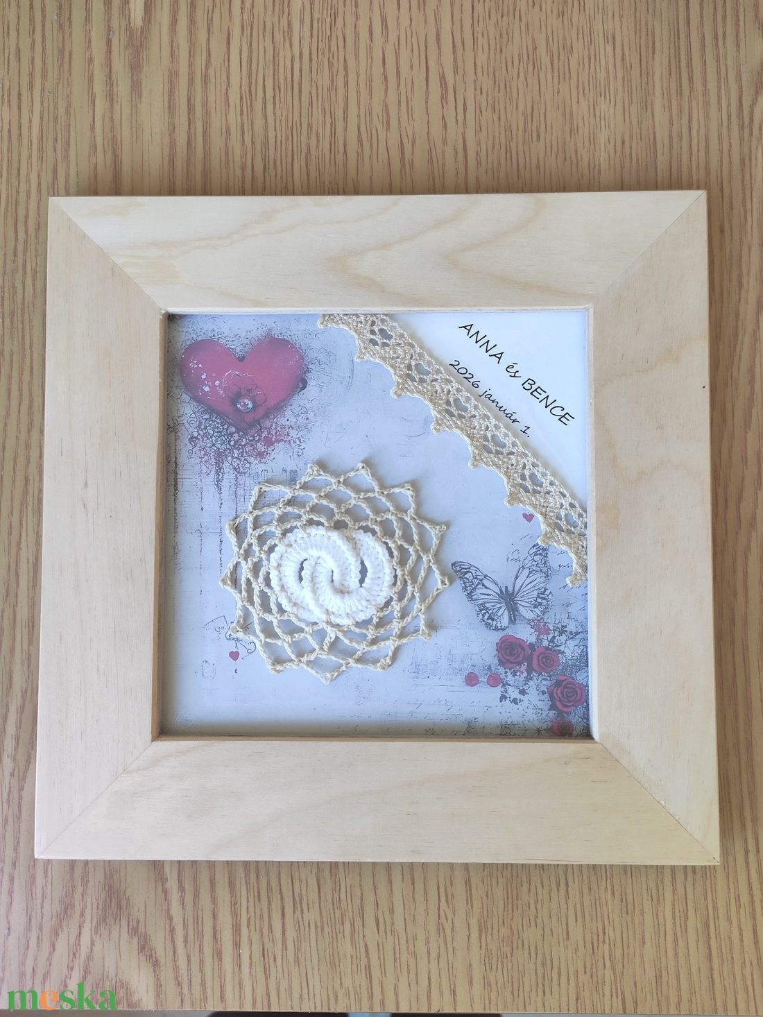 Karikagyűrűs esküvöi kép - esküvő - emlék & ajándék - doboz - Meska.hu