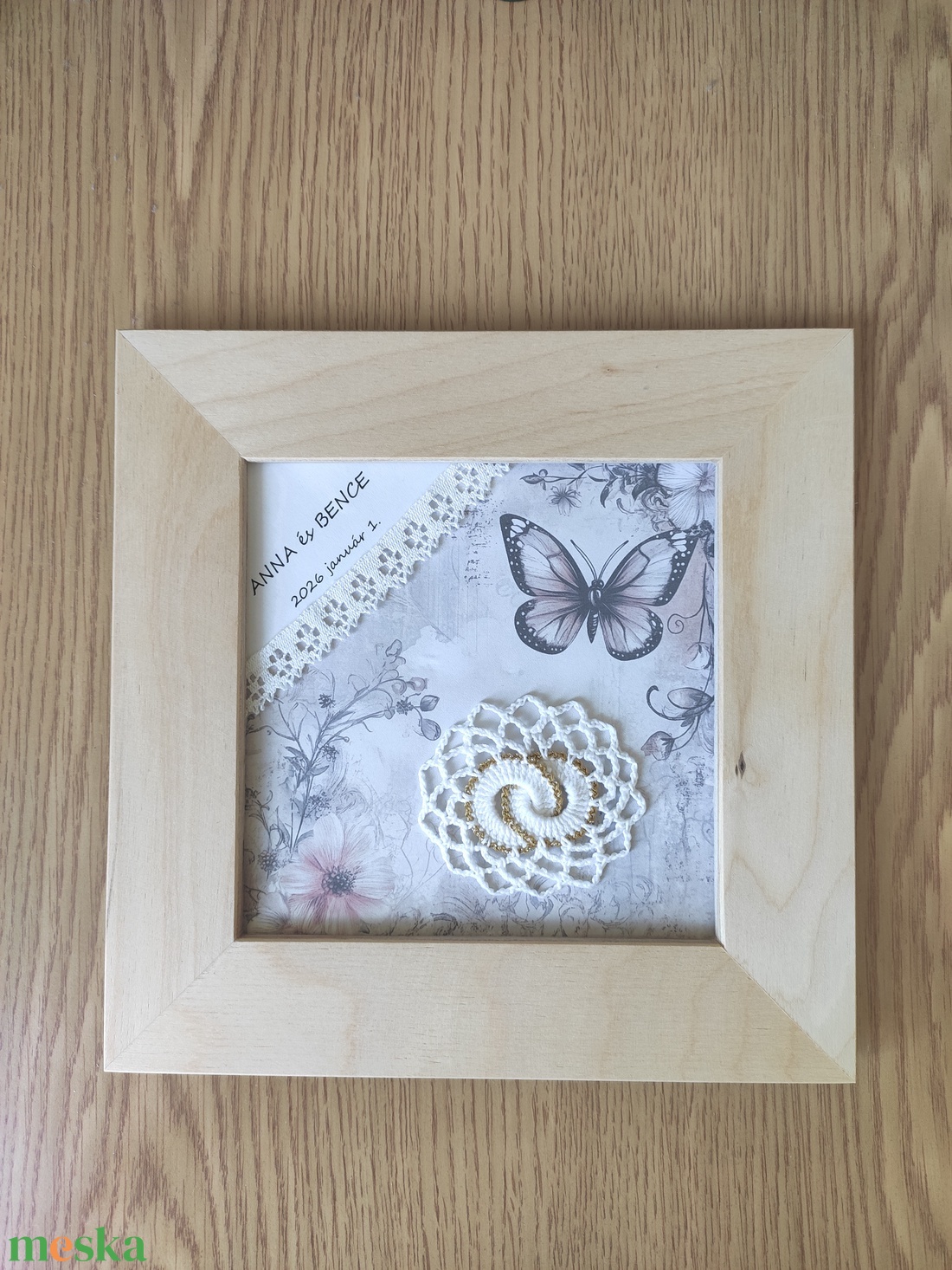 Karikagyűrűs esküvöi kép - esküvő - emlék & ajándék - doboz - Meska.hu