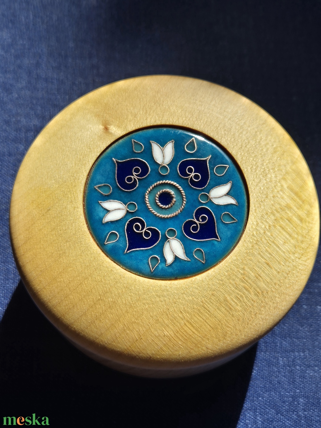 Mandala tűzzománc ékszerdoboz - ékszer - ékszertartó - ékszerdoboz - Meska.hu
