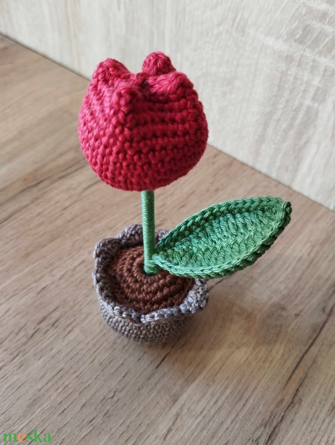 Horgolt tulipán - otthon & életmód - dekoráció - dísztárgy - Meska.hu