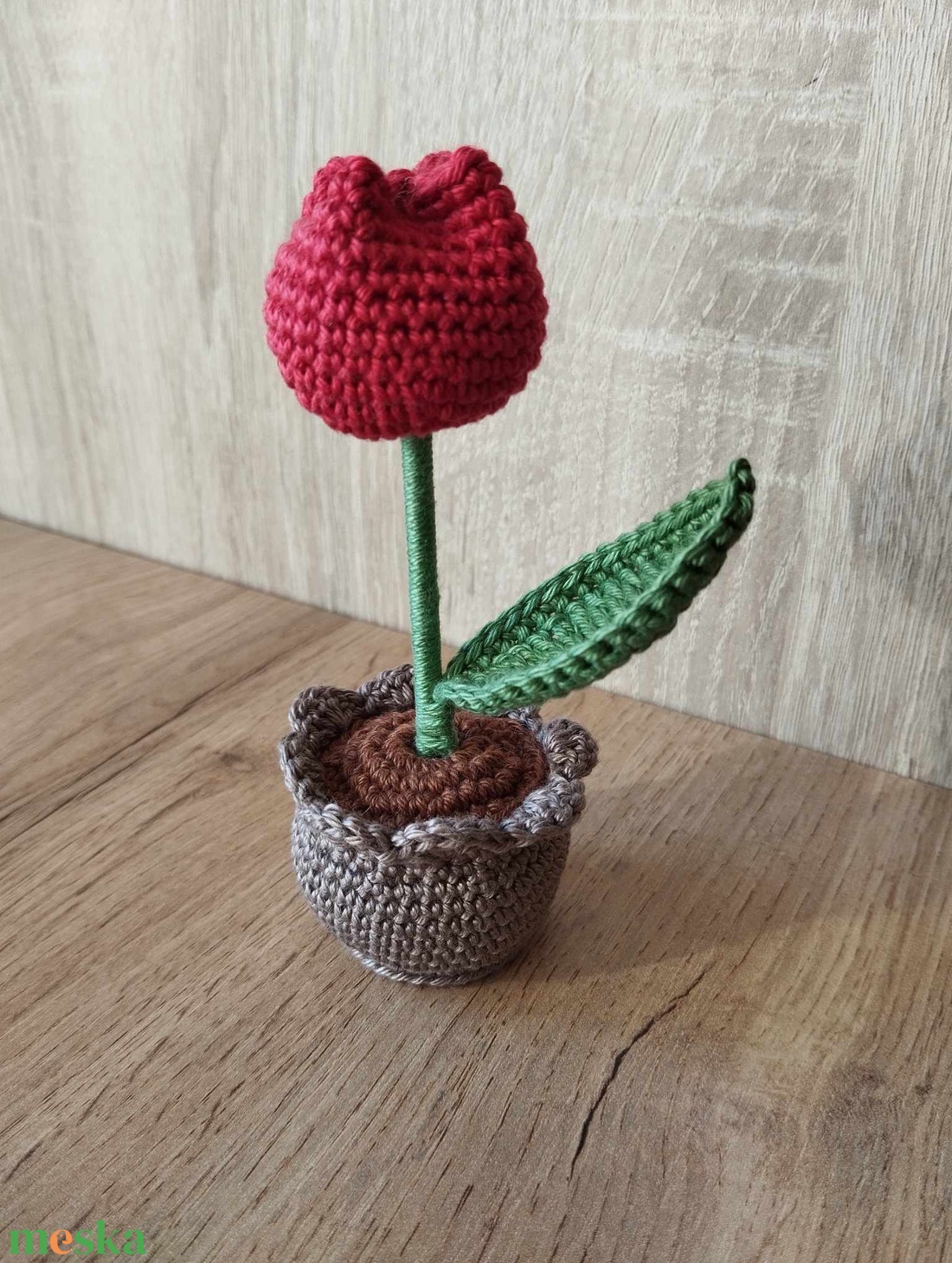 Horgolt tulipán - otthon & életmód - dekoráció - dísztárgy - Meska.hu