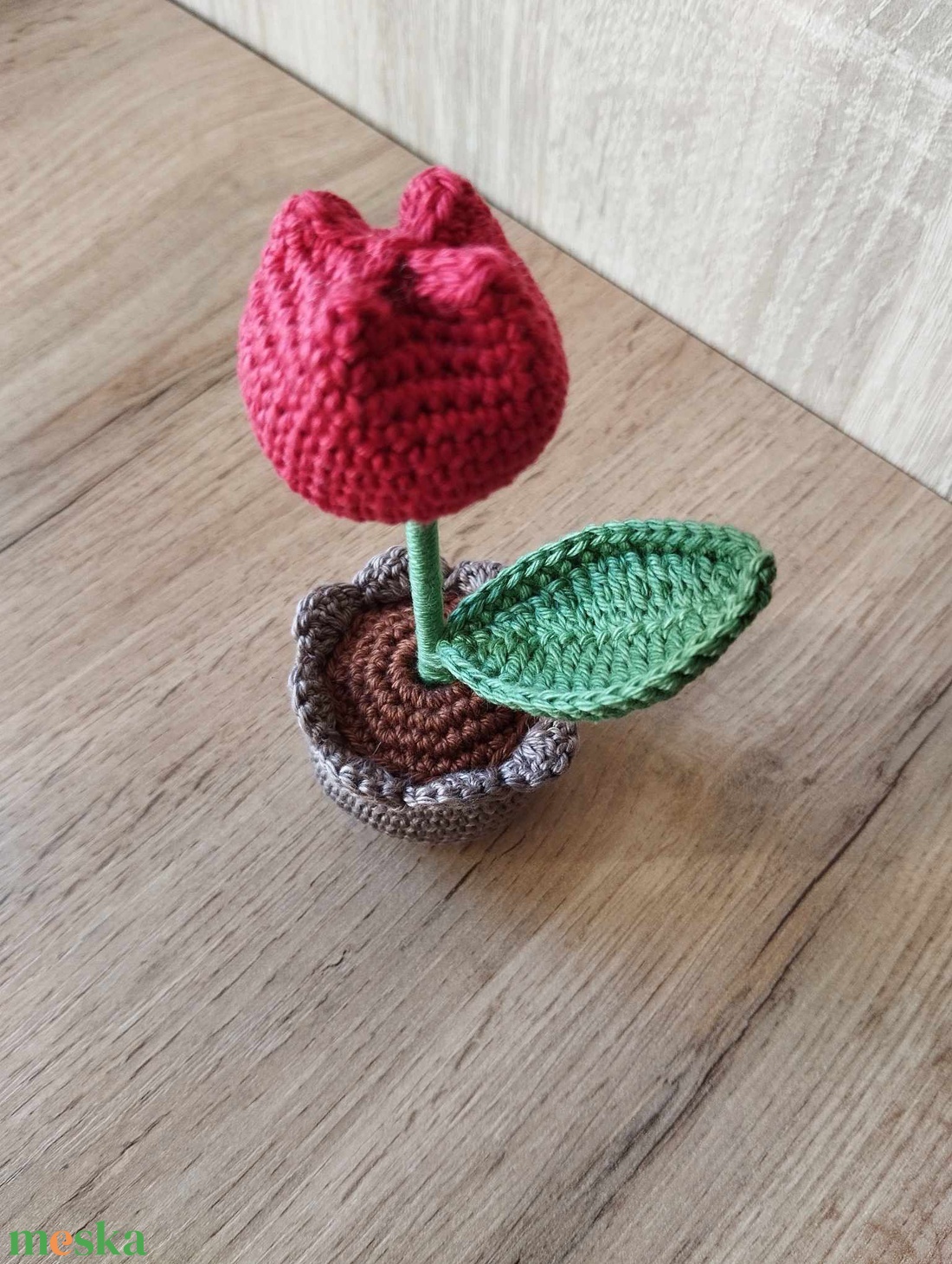 Horgolt tulipán - otthon & életmód - dekoráció - dísztárgy - Meska.hu