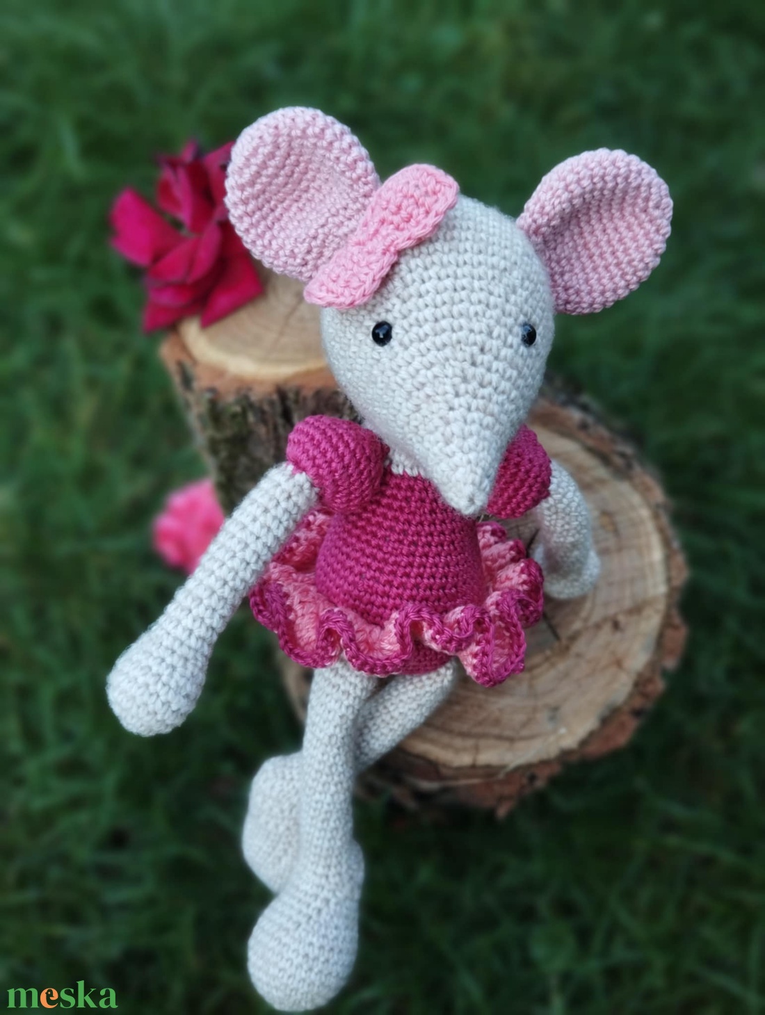 Pinky a balerina egér - játék & sport - plüssállat & játékfigura - egér - Meska.hu