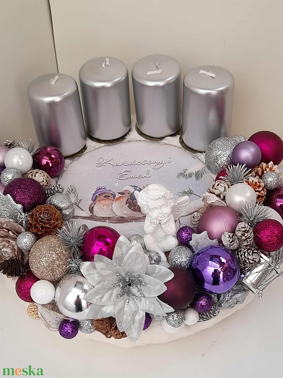 Adventi asztaldísz - karácsony - adventi díszek - adventi asztaldísz - Meska.hu