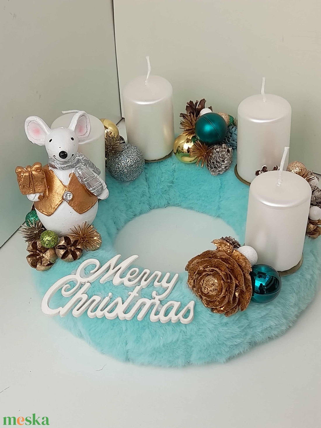 Adventi asztaldísz - karácsony - adventi díszek - adventi asztaldísz - Meska.hu