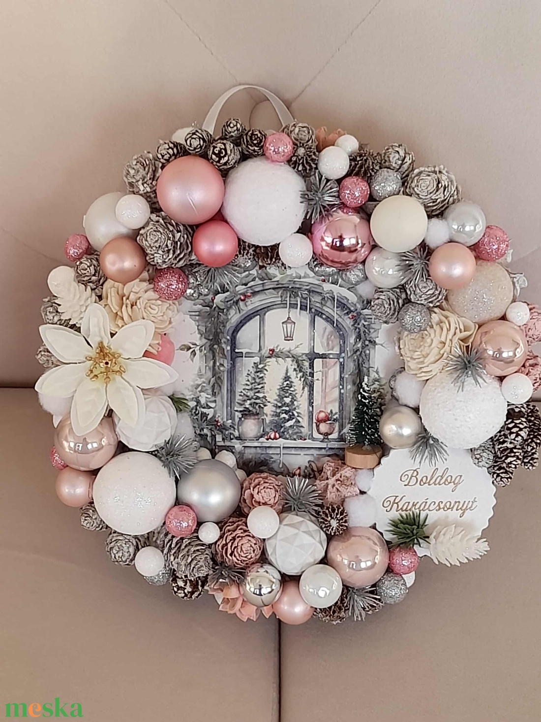 Adventi kopogtató - karácsony - adventi díszek - adventi ajtódísz - Meska.hu