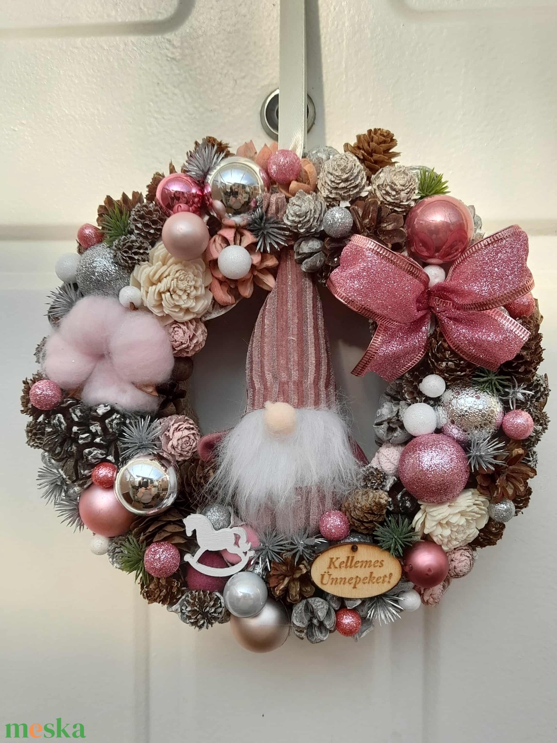 Adventi kopogtató - karácsony - adventi díszek - adventi ajtódísz - Meska.hu