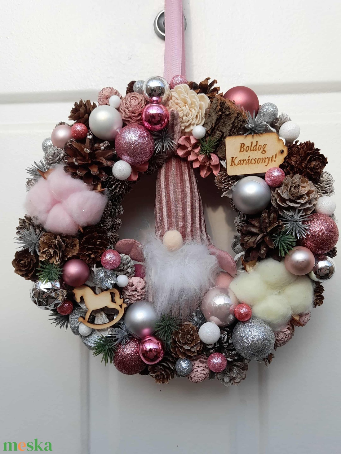 Adventi kopogtató - karácsony - adventi díszek - adventi ajtódísz - Meska.hu