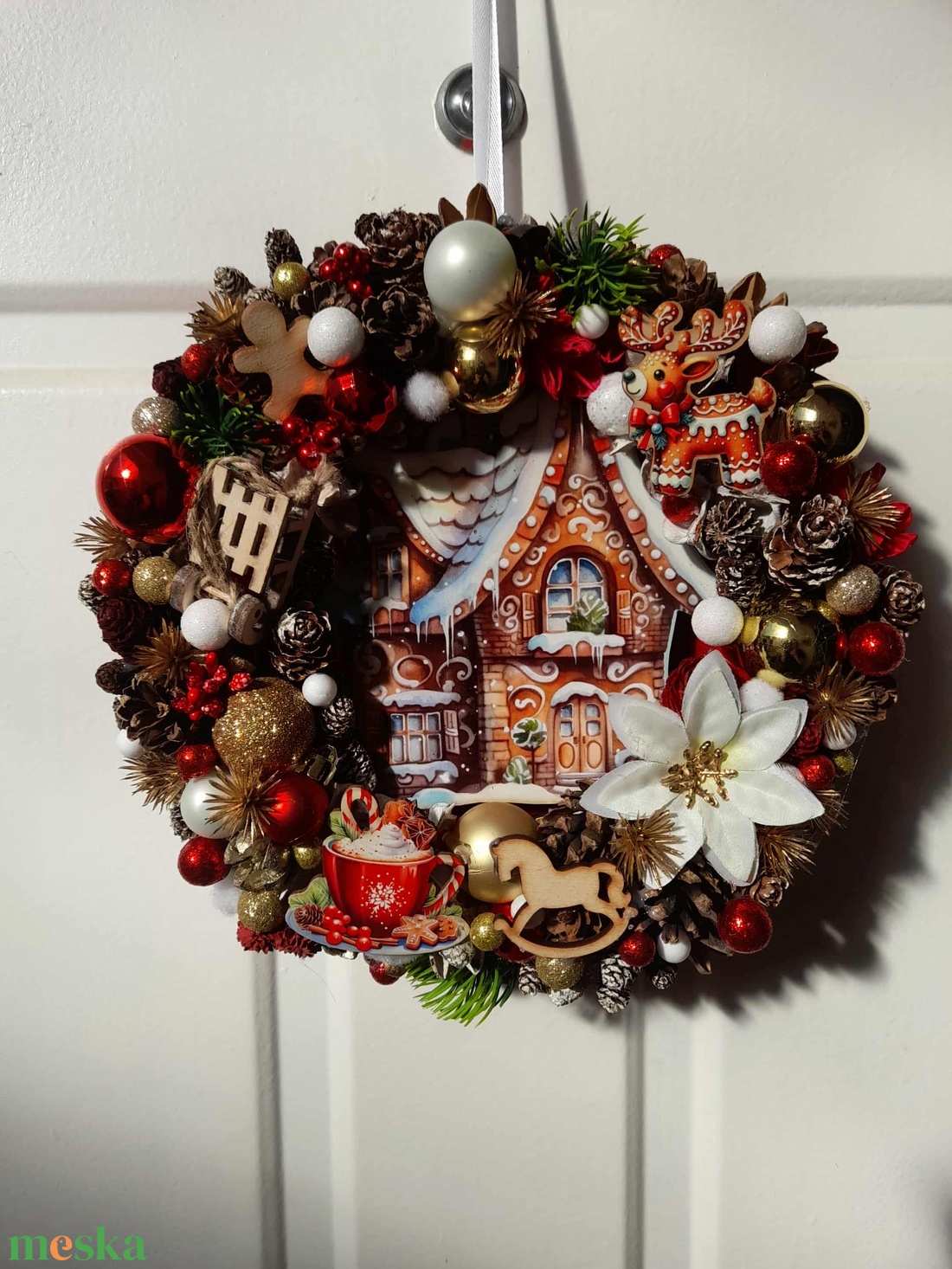 Adventi kopogtató - karácsony - adventi díszek - adventi ajtódísz - Meska.hu