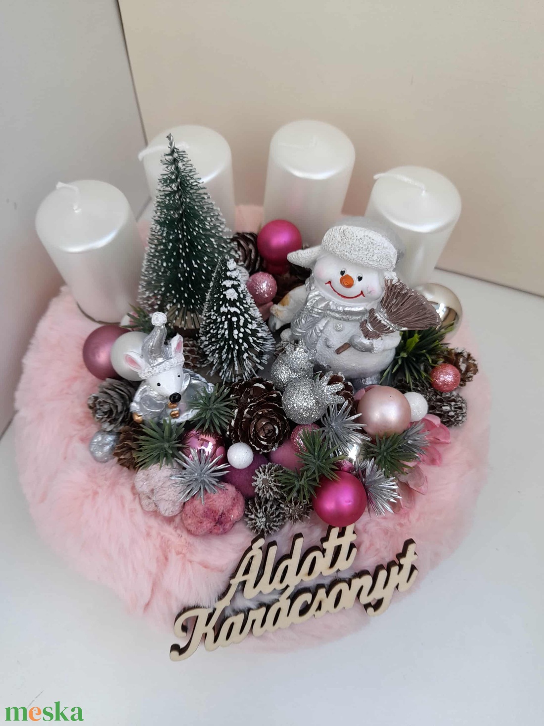 Adventi asztaldísz - karácsony - adventi díszek - adventi asztaldísz - Meska.hu