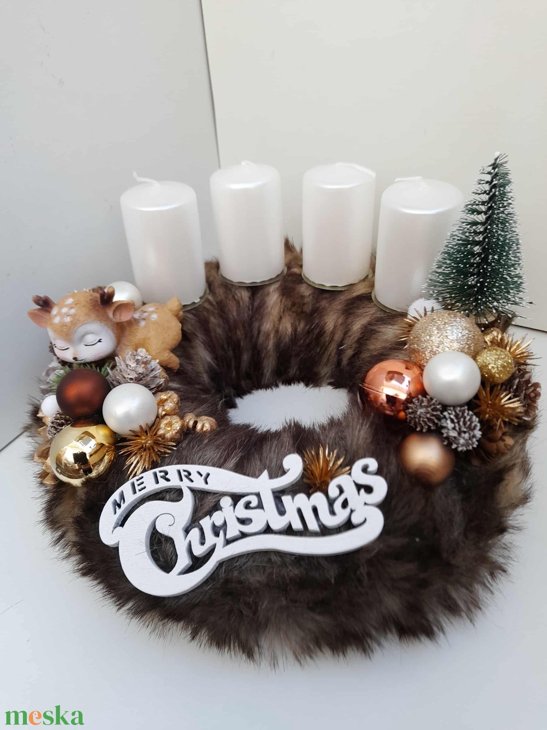 Adventi asztaldísz - karácsony - adventi díszek - adventi asztaldísz - Meska.hu