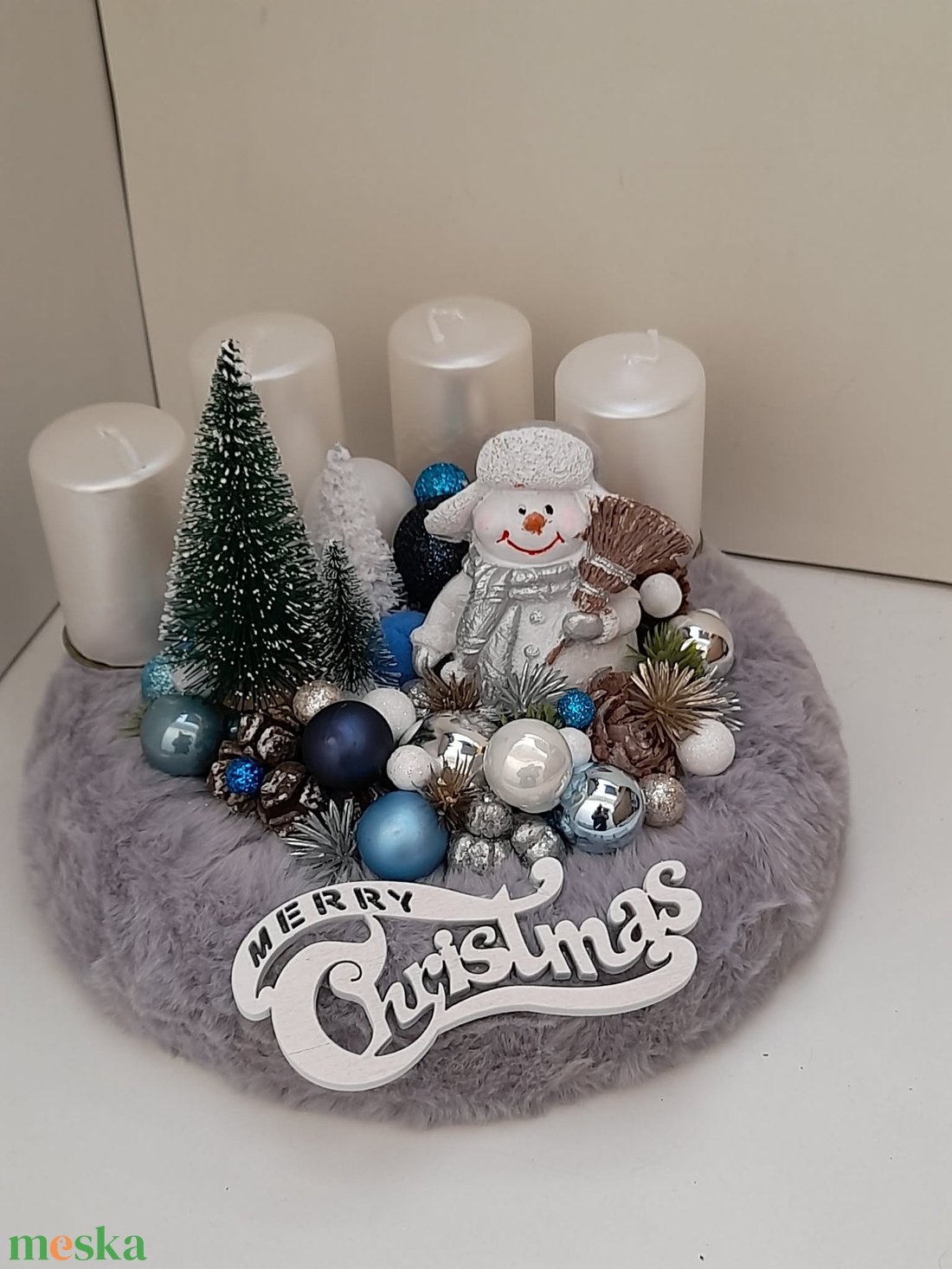 Adventi asztaldísz - karácsony - adventi díszek - adventi asztaldísz - Meska.hu