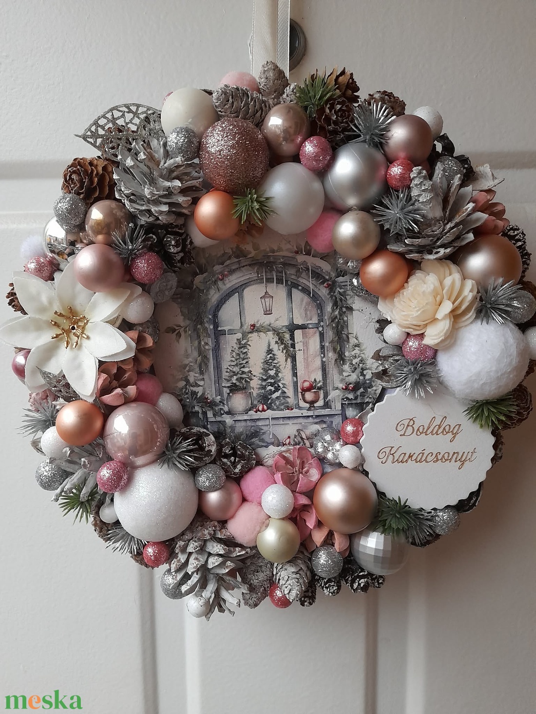 Adventi kopogtató - karácsony - adventi díszek - adventi ajtódísz - Meska.hu