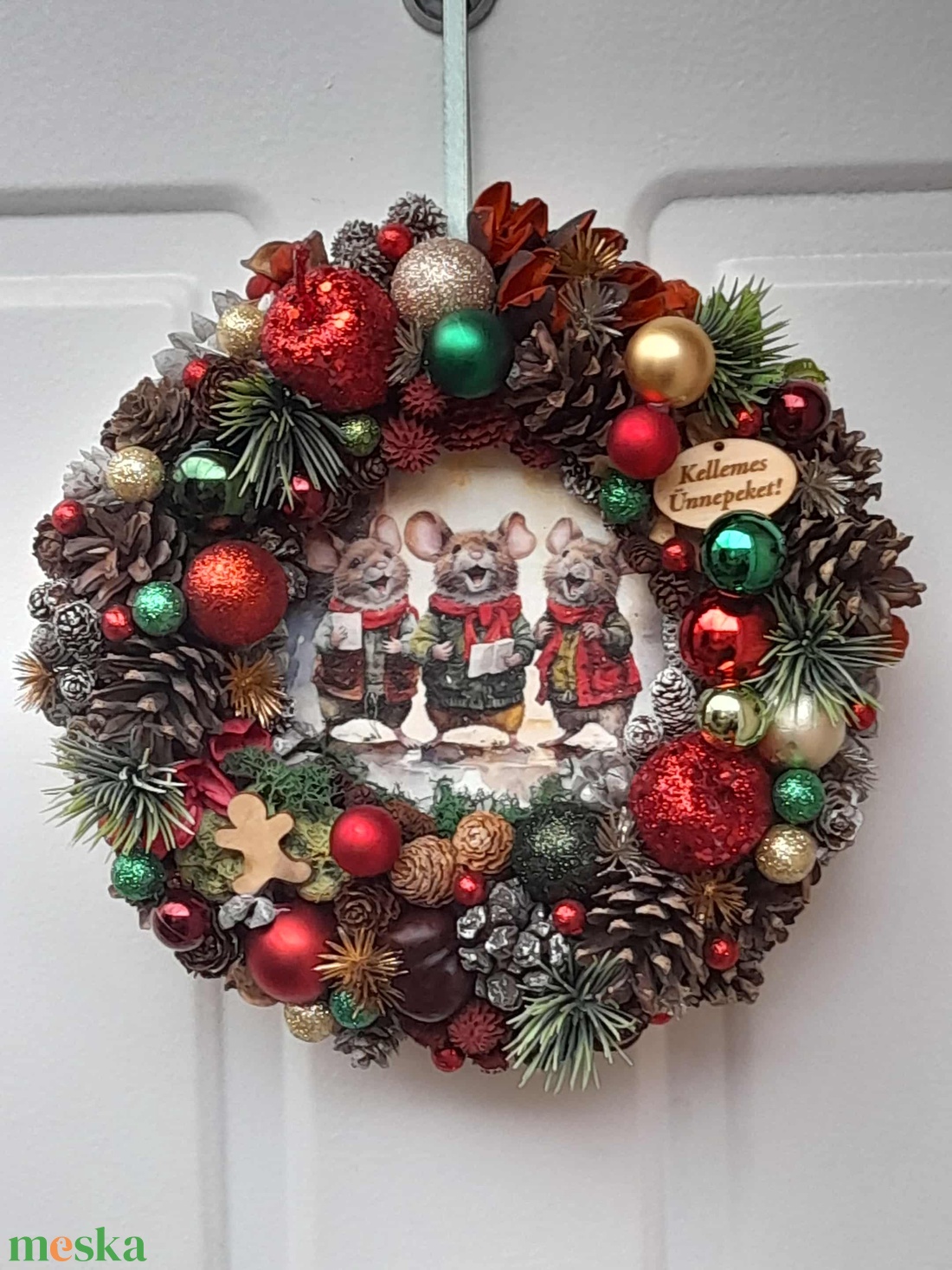 Adventi kopogtató - karácsony - adventi díszek - adventi ajtódísz - Meska.hu