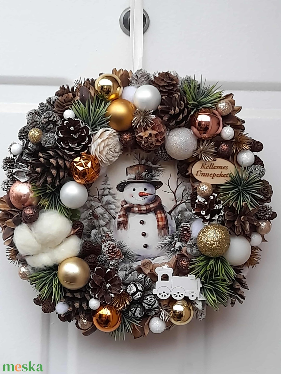 Adventi kopogtató - karácsony - adventi díszek - adventi ajtódísz - Meska.hu