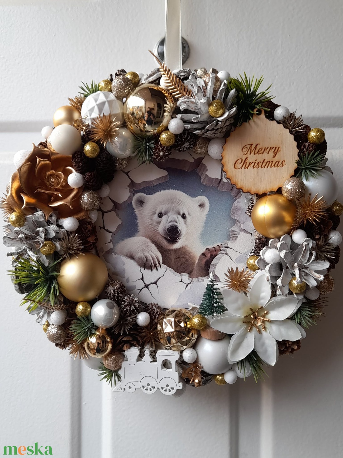 Adventi kopogtató - karácsony - adventi díszek - adventi ajtódísz - Meska.hu