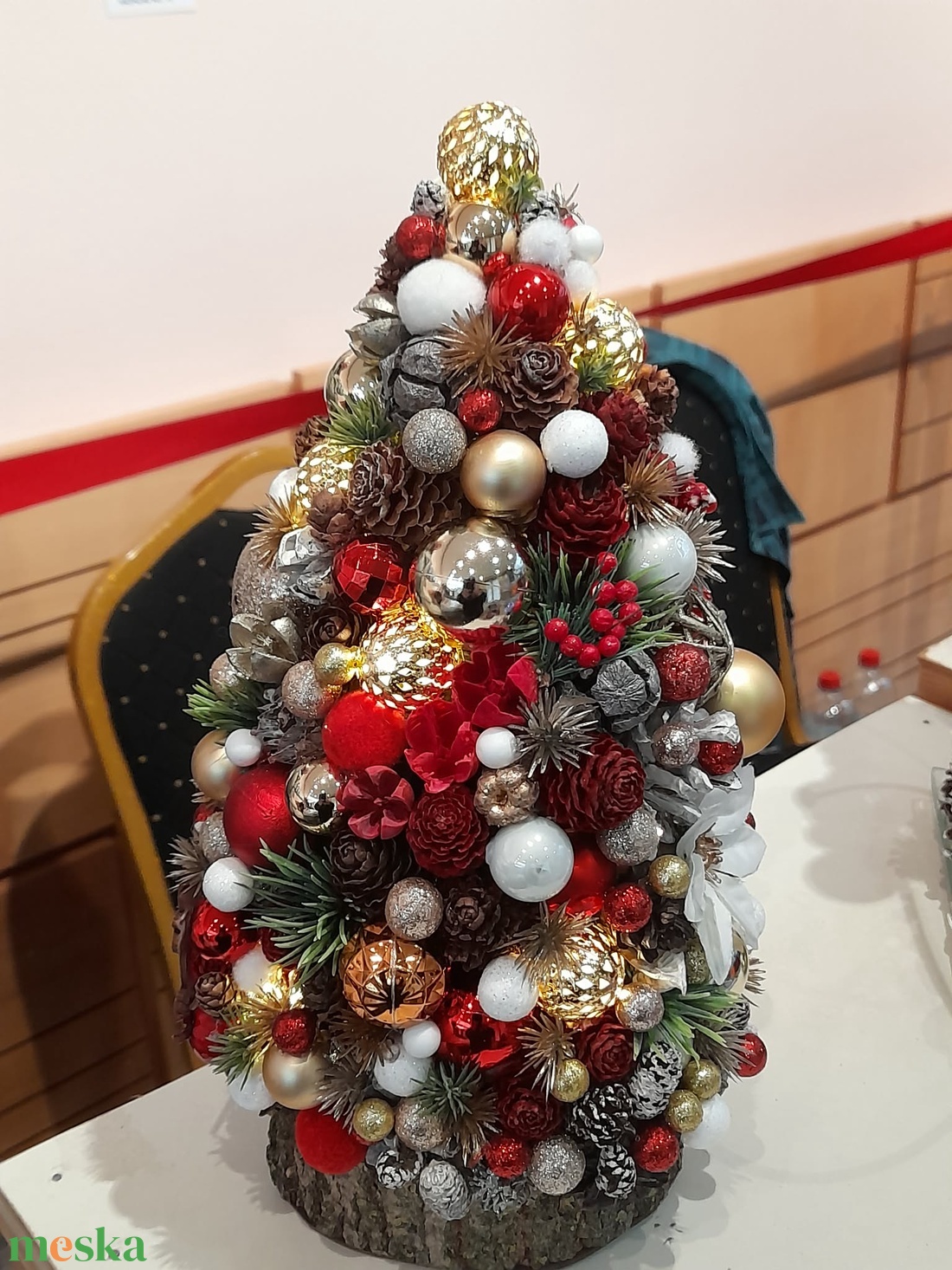 Adventi asztaldísz - karácsonyfa - karácsony - adventi díszek - adventi asztaldísz - Meska.hu