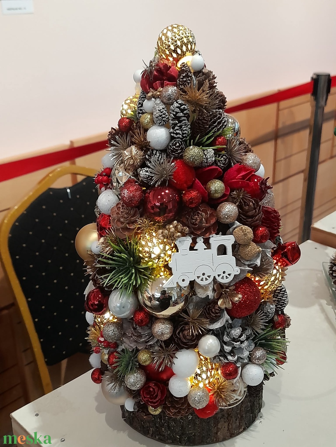 Adventi asztaldísz - karácsonyfa - karácsony - adventi díszek - adventi asztaldísz - Meska.hu