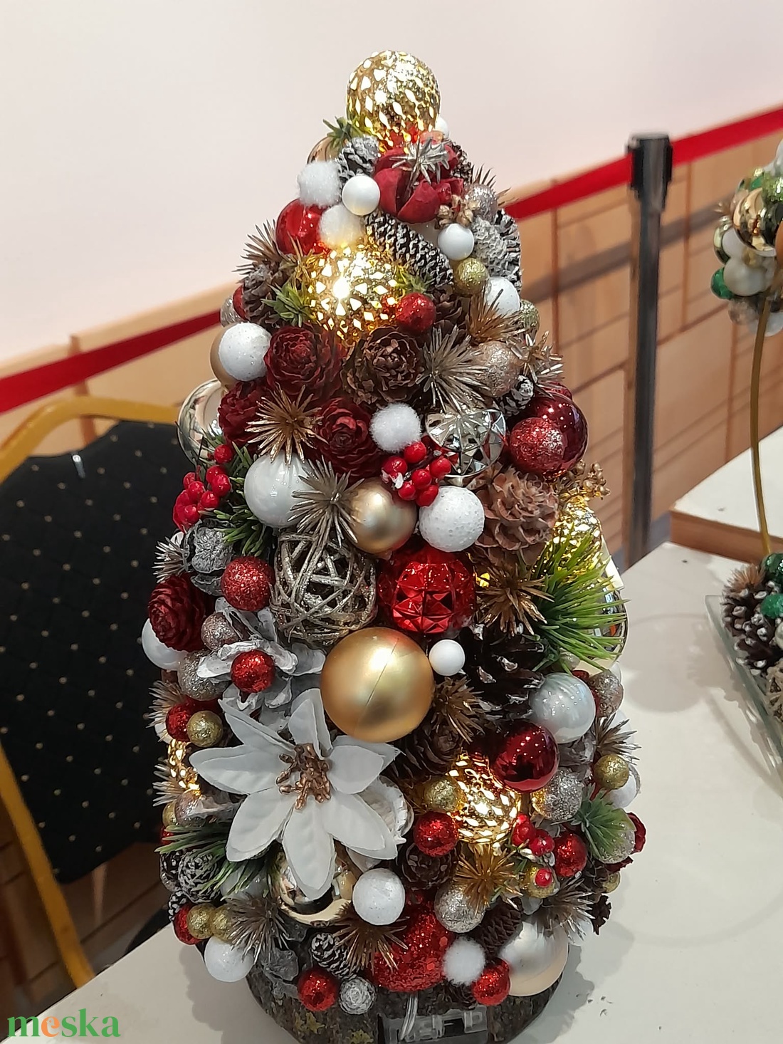 Adventi asztaldísz - karácsonyfa - karácsony - adventi díszek - adventi asztaldísz - Meska.hu