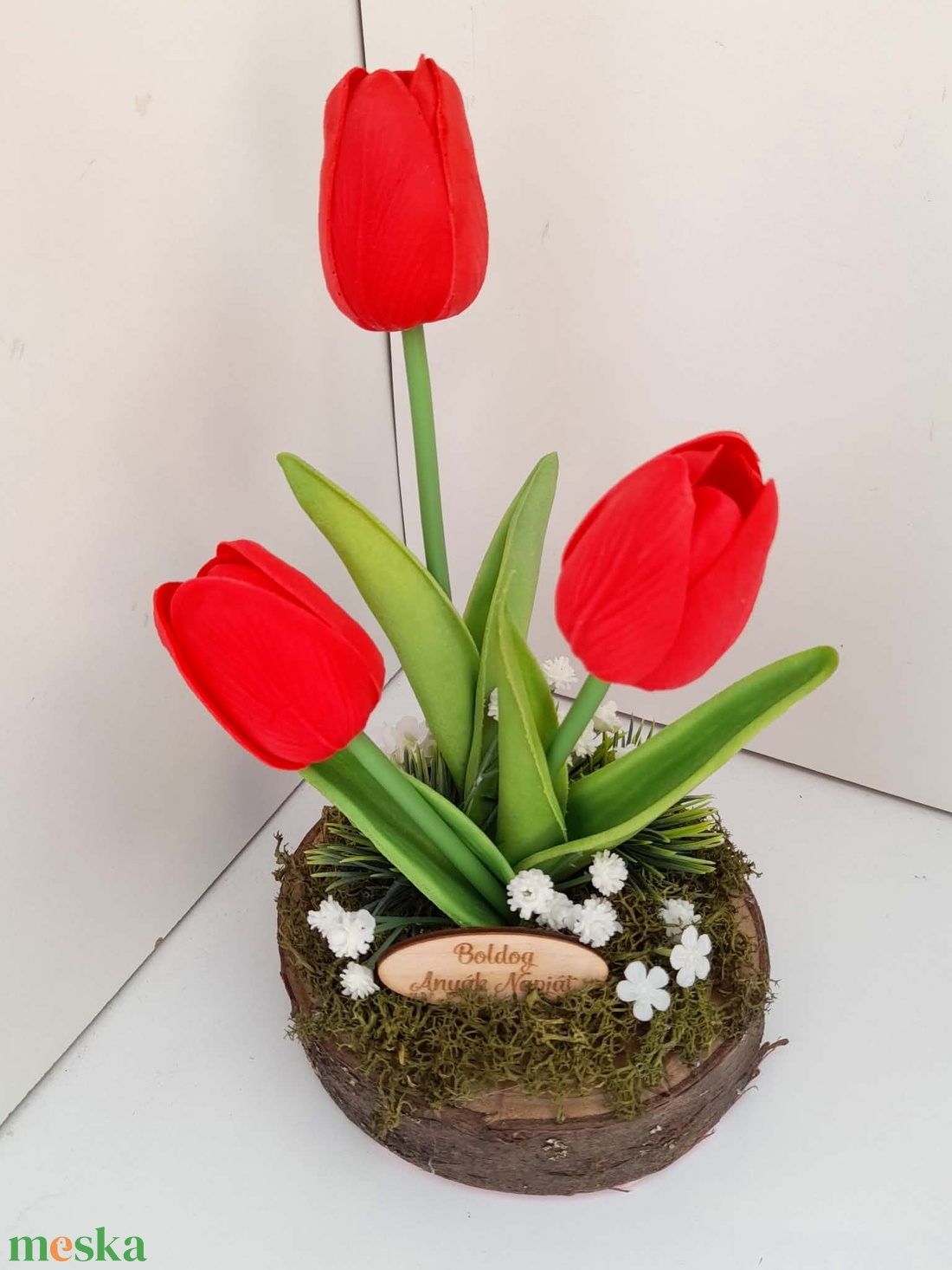 Tulipán csokor - otthon & életmód - dekoráció - asztal és polc dekoráció - asztaldísz - Meska.hu