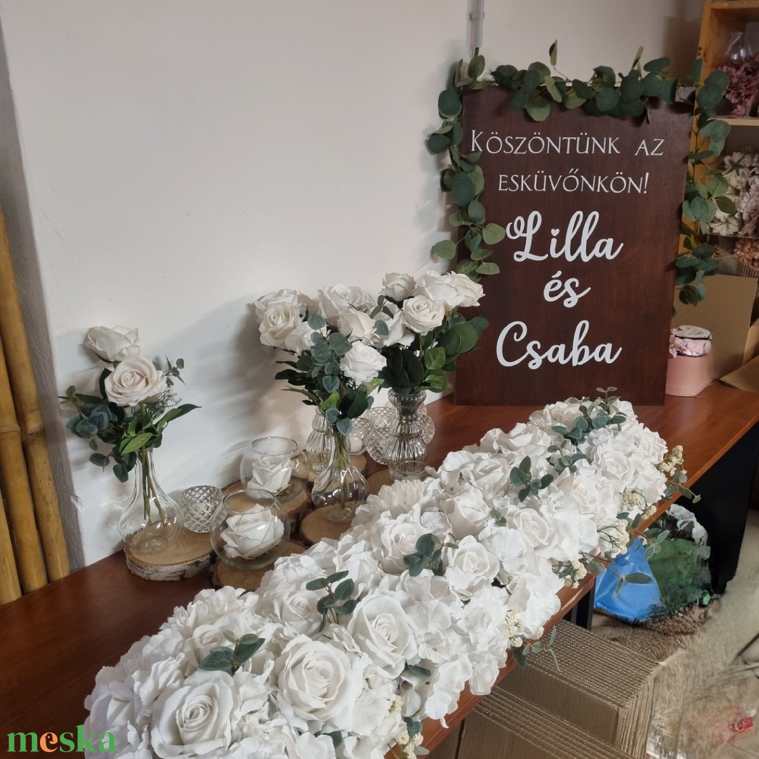 Bérelhető Klasszikus rusztikus esküvői dekoráció - esküvő - dekoráció - helyszíni dekor - Meska.hu