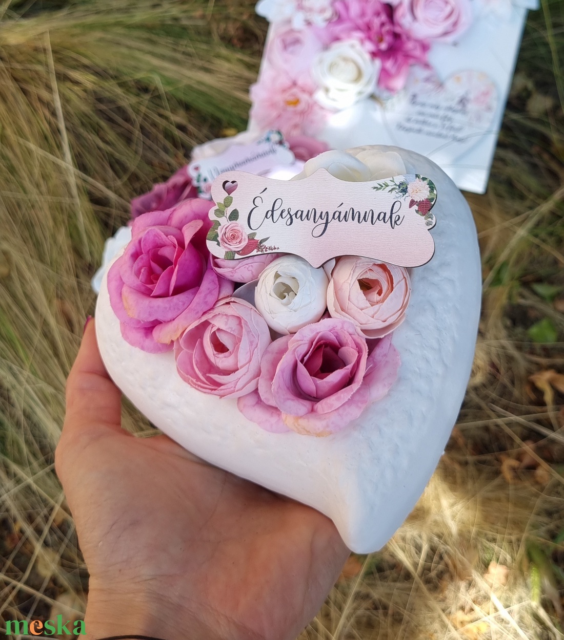 Apró szív kaspó anyáknak, nagymamáknak. - otthon & életmód - dekoráció - Meska.hu